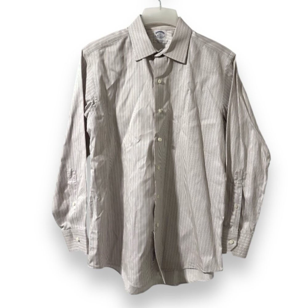 Vintage Brooks Brothers Striped Button Down Shirt Men’s Size 16-32 Preppy Office
